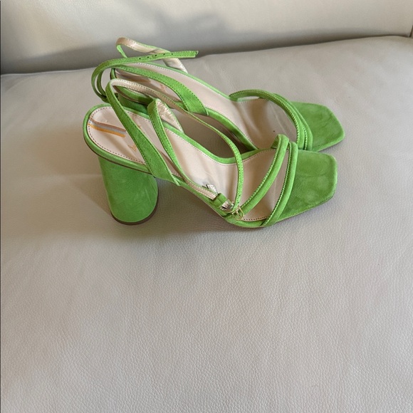 Sam Edelman Bright Green Strappy Heels - Picture 3 of 6